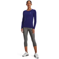 Under Armour Heatgear Manica Lunga Donna - Blu Scuro 10 Under Armour Heatgear Manica Lunga Donna - Blu Scuro -Negozio di articoli sportivi da tennis 08482000 15
