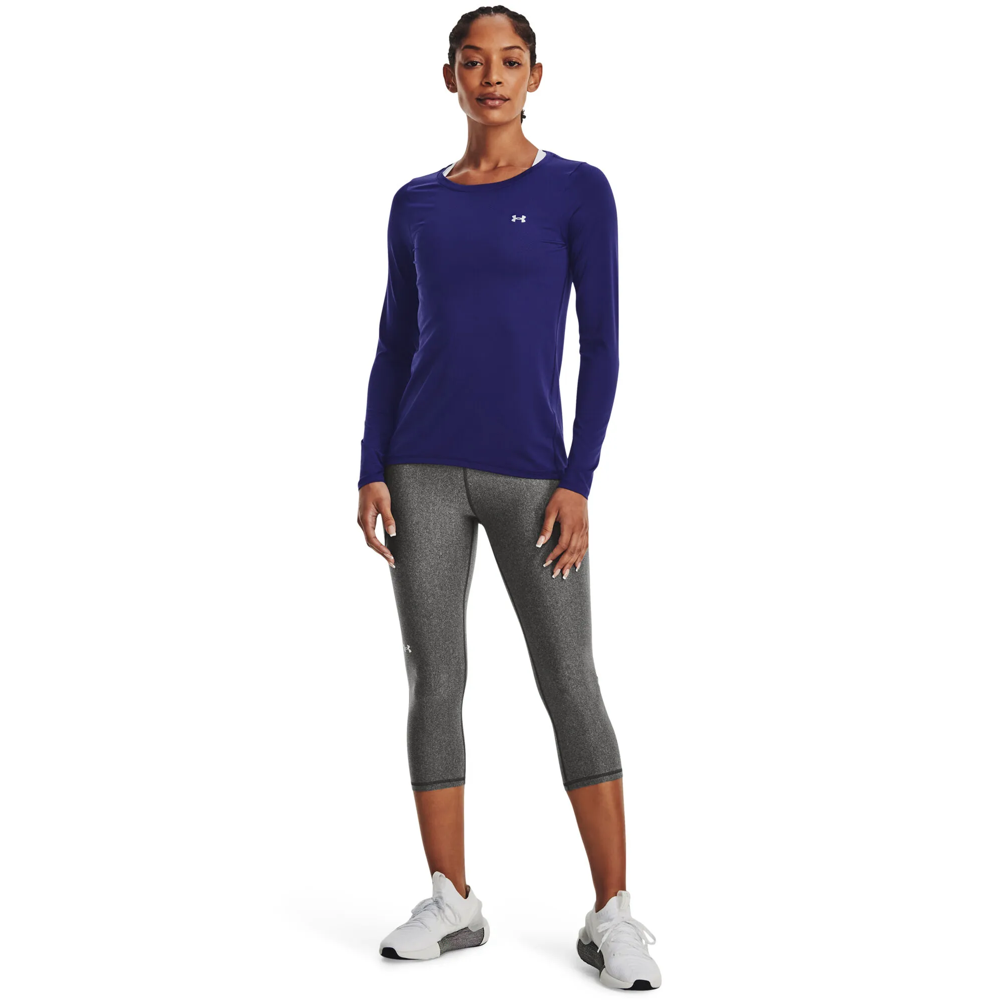 Under Armour Heatgear Manica Lunga Donna - Blu Scuro 5 Under Armour Heatgear Manica Lunga Donna - Blu Scuro - immagine 5