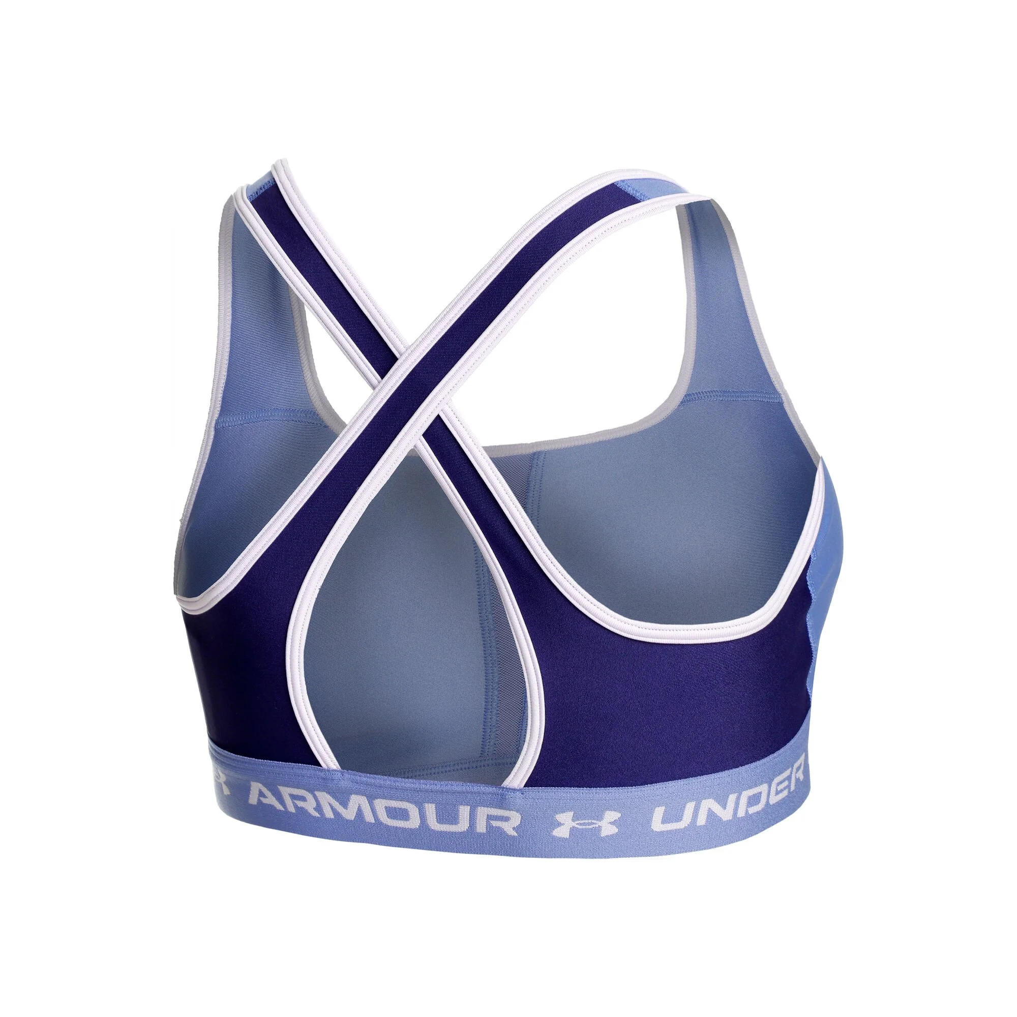 Under Armour Crossback Mid Reggiseni Sportivi Donna - Blu 2 Under Armour Crossback Mid Reggiseni Sportivi Donna - Blu - immagine 2