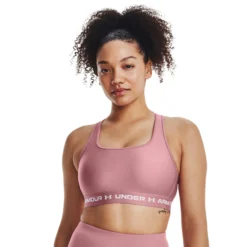 Under Armour Crossback Mid Reggiseni Sportivi Donna - Rosa -Negozio di articoli sportivi da tennis 08502000 13