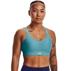 Under Armour Infinity Mid Covered Reggiseni Sportivi Donna - Turchese -Negozio di articoli sportivi da tennis 08503000 13