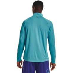 Under Armour Tech 2.0 Half-Zip Warm Up Manica Lunga Uomini - Turchese -Negozio di articoli sportivi da tennis 08520000 14