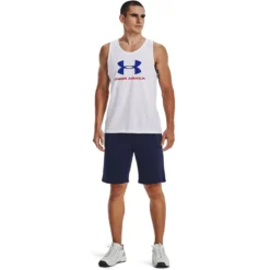 Under Armour Sportstyle Logo Graphic Canottiera Uomini - Bianco, Blu 10 Under Armour Sportstyle Logo Graphic Canottiera Uomini - Bianco, Blu -Negozio di articoli sportivi da tennis 08523000 15