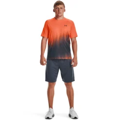 Under Armour Tech WM Graphic Pantaloncini Uomini - Grigio Scuro, Arancione -Negozio di articoli sportivi da tennis 08556000 15