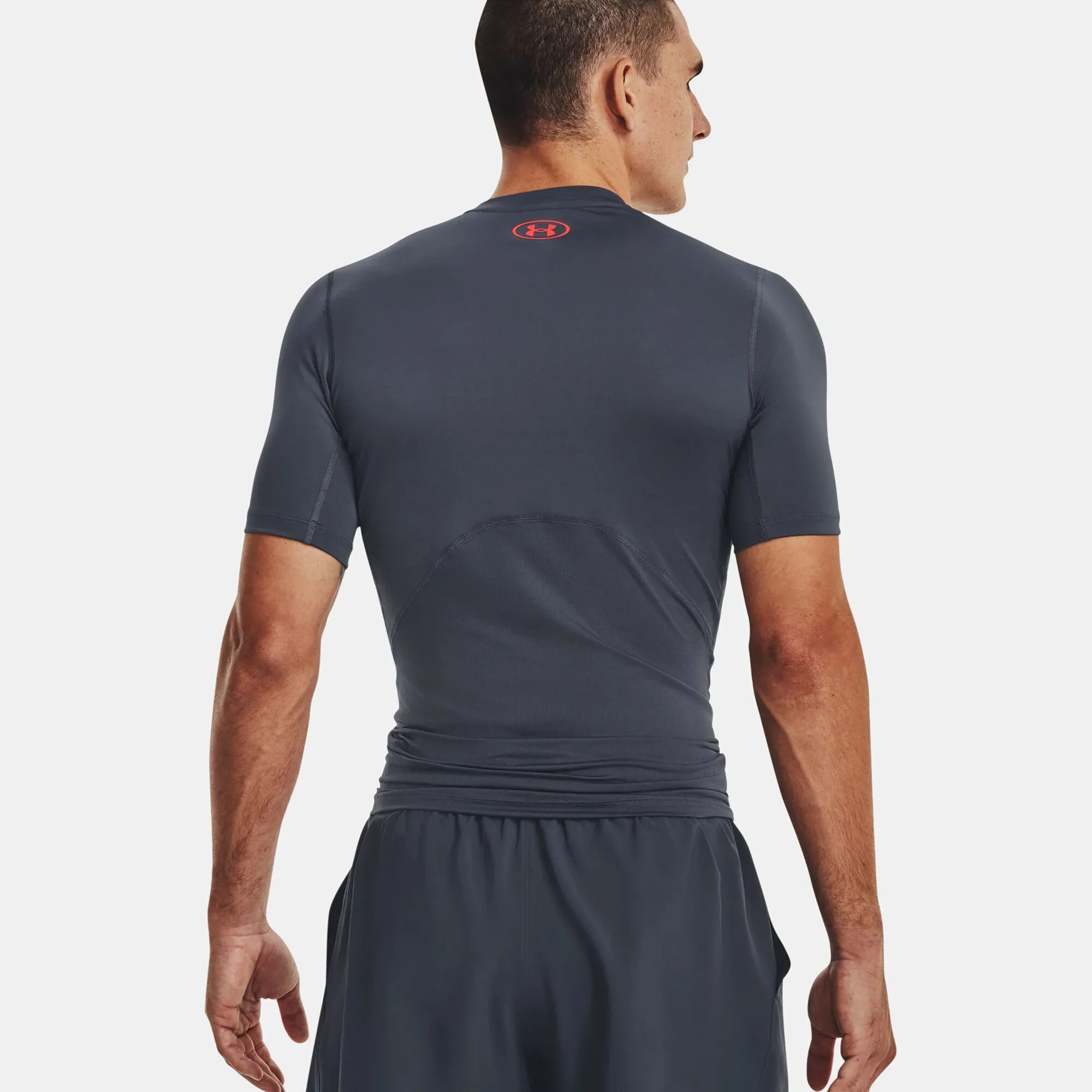 Under Armour Heatgear Novelty Maglietta Uomini - Grigio Scuro, Arancione 3 Under Armour Heatgear Novelty Maglietta Uomini - Grigio Scuro, Arancione - immagine 3