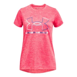 Under Armour BL Twist Maglietta Ragazze - Rosa, Multicolore