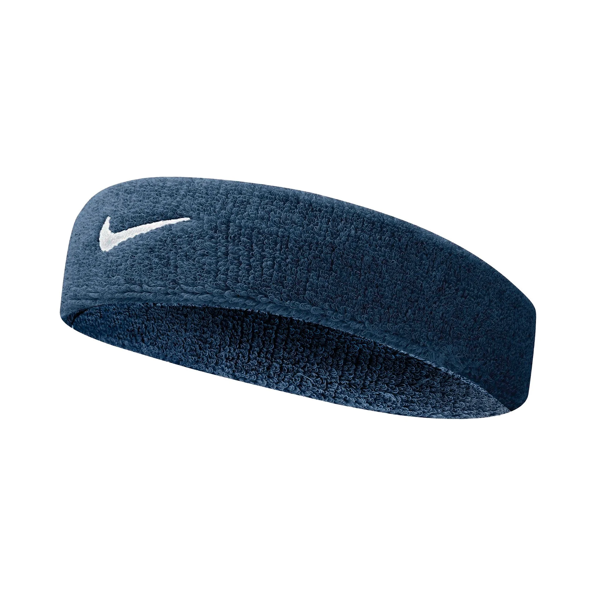 Nike Swoosh Fascia Per La Testa - Blu Scuro, Bianco 1 Nike Swoosh Fascia Per La Testa - Blu Scuro, Bianco