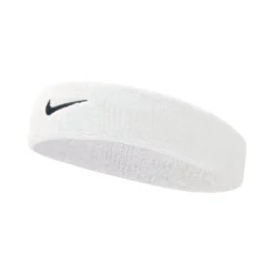 Nike Swoosh Fascia Per La Testa - Bianco, Nero