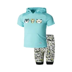 ADIDAS Tiger Set Babybekleidung Ragazzi - Turchese, Multicolore