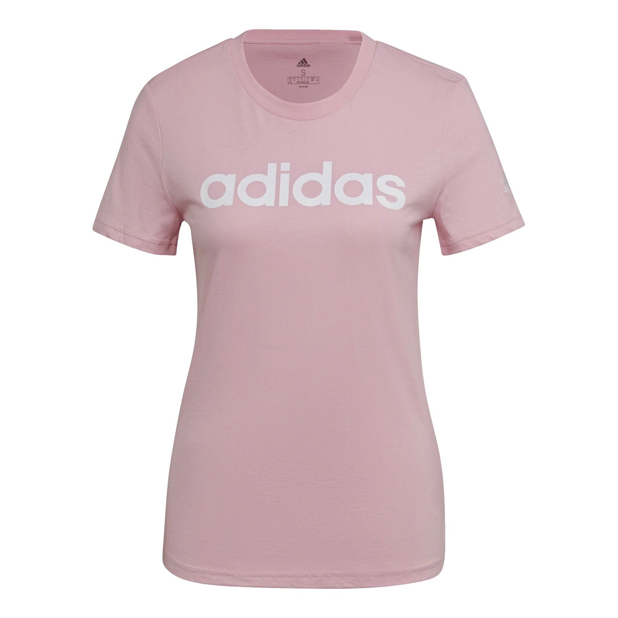 ADIDAS Linear Maglietta Donna - Rosa 1 ADIDAS Linear Maglietta Donna - Rosa