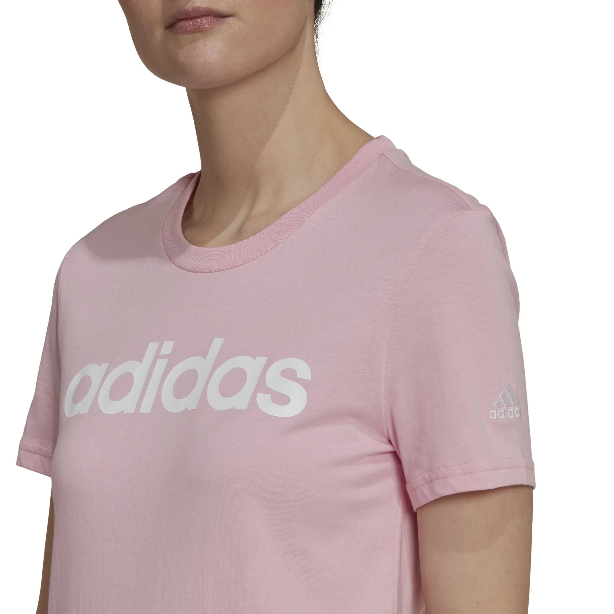 ADIDAS Linear Maglietta Donna - Rosa 5 ADIDAS Linear Maglietta Donna - Rosa - immagine 5