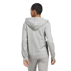 ADIDAS Essentials Linear Full-Zip French Terry Felpa Donna - Grigio Chiaro, Bianco -Negozio di articoli sportivi da tennis 17762000 14