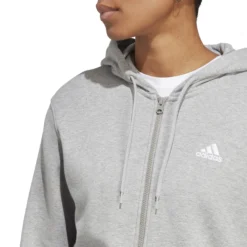 ADIDAS Essentials Linear Full-Zip French Terry Felpa Donna - Grigio Chiaro, Bianco -Negozio di articoli sportivi da tennis 17762000 16