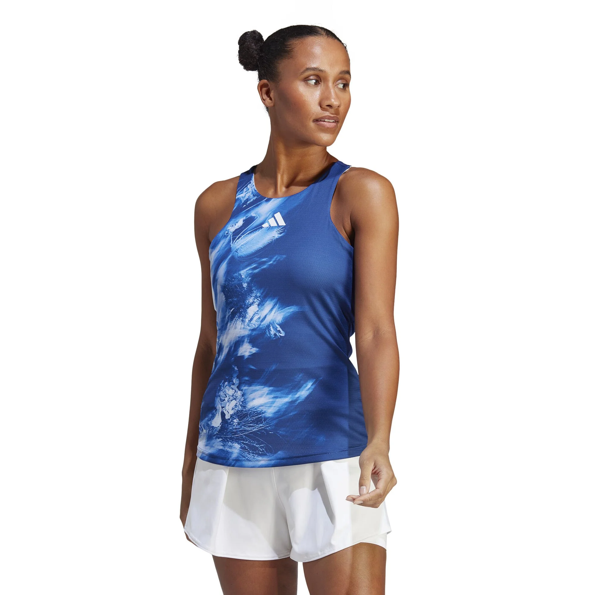 ADIDAS Melbourne Y- Canottiera Donna - Blu Scuro, Bianco 4 ADIDAS Melbourne Y- Canottiera Donna - Blu Scuro, Bianco - immagine 4