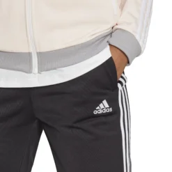 ADIDAS Essentials 3-Stripes Tuta Da Allenamento Donna - Nero, Crema -Negozio di articoli sportivi da tennis 17865000 18