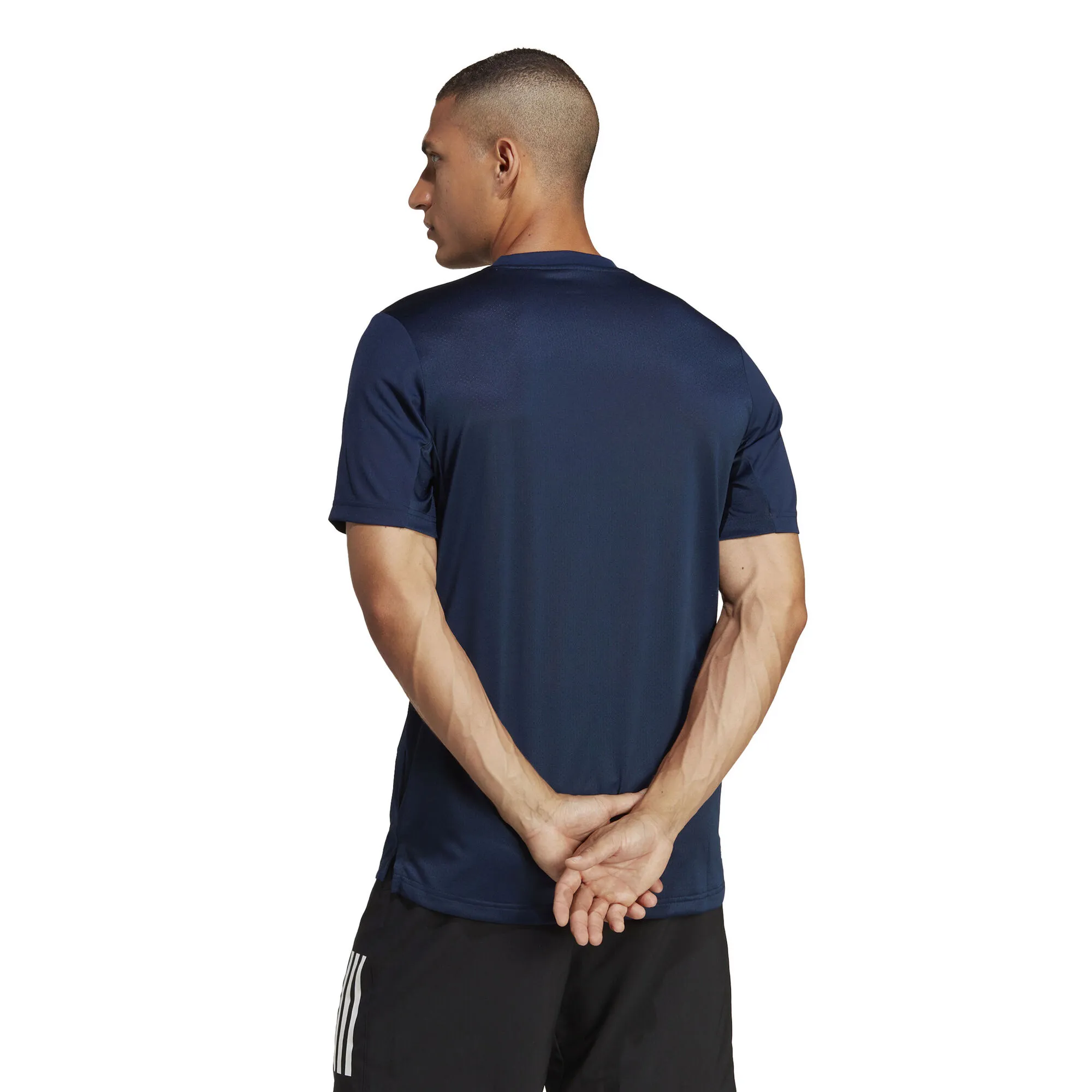 ADIDAS Club Maglietta Uomini - Blu Scuro 3 ADIDAS Club Maglietta Uomini - Blu Scuro - immagine 3