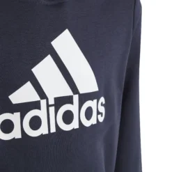 ADIDAS Big Logo Cotton Felpa Con Cappuccio Ragazzi - Blu Scuro, Bianco -Negozio di articoli sportivi da tennis 18080000 10