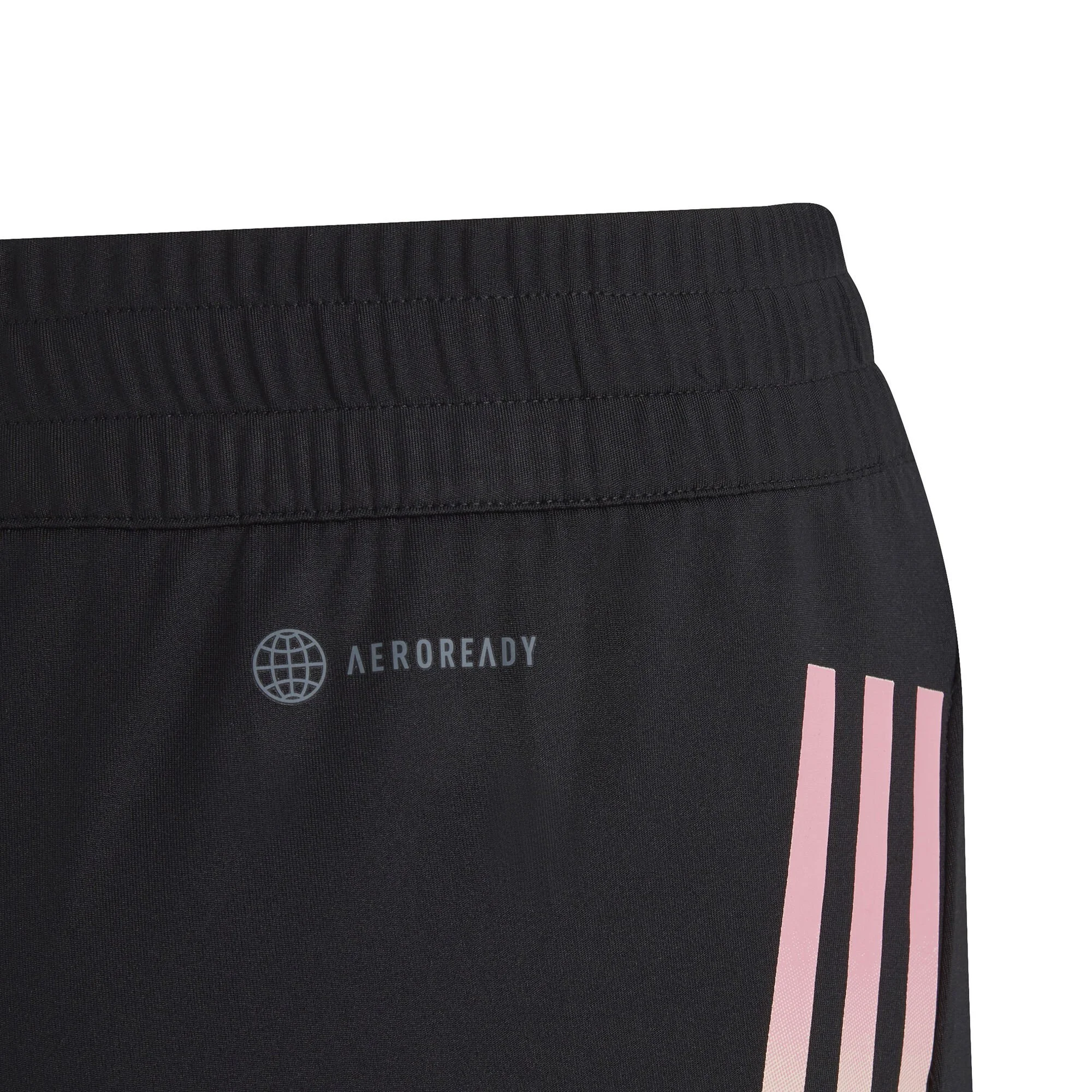 ADIDAS Training AEROREADY 3-Stripes Knit Pantaloncini Ragazze - Nero, Rosa 5 ADIDAS Training AEROREADY 3-Stripes Knit Pantaloncini Ragazze - Nero, Rosa - immagine 5