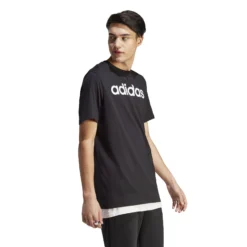 ADIDAS LIN Singel Jersey Maglietta Uomini - Nero, Bianco -Negozio di articoli sportivi da tennis 18347000 15