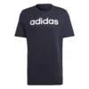 ADIDAS LIN Singel Jersey Maglietta Uomini - Blu Scuro, Bianco