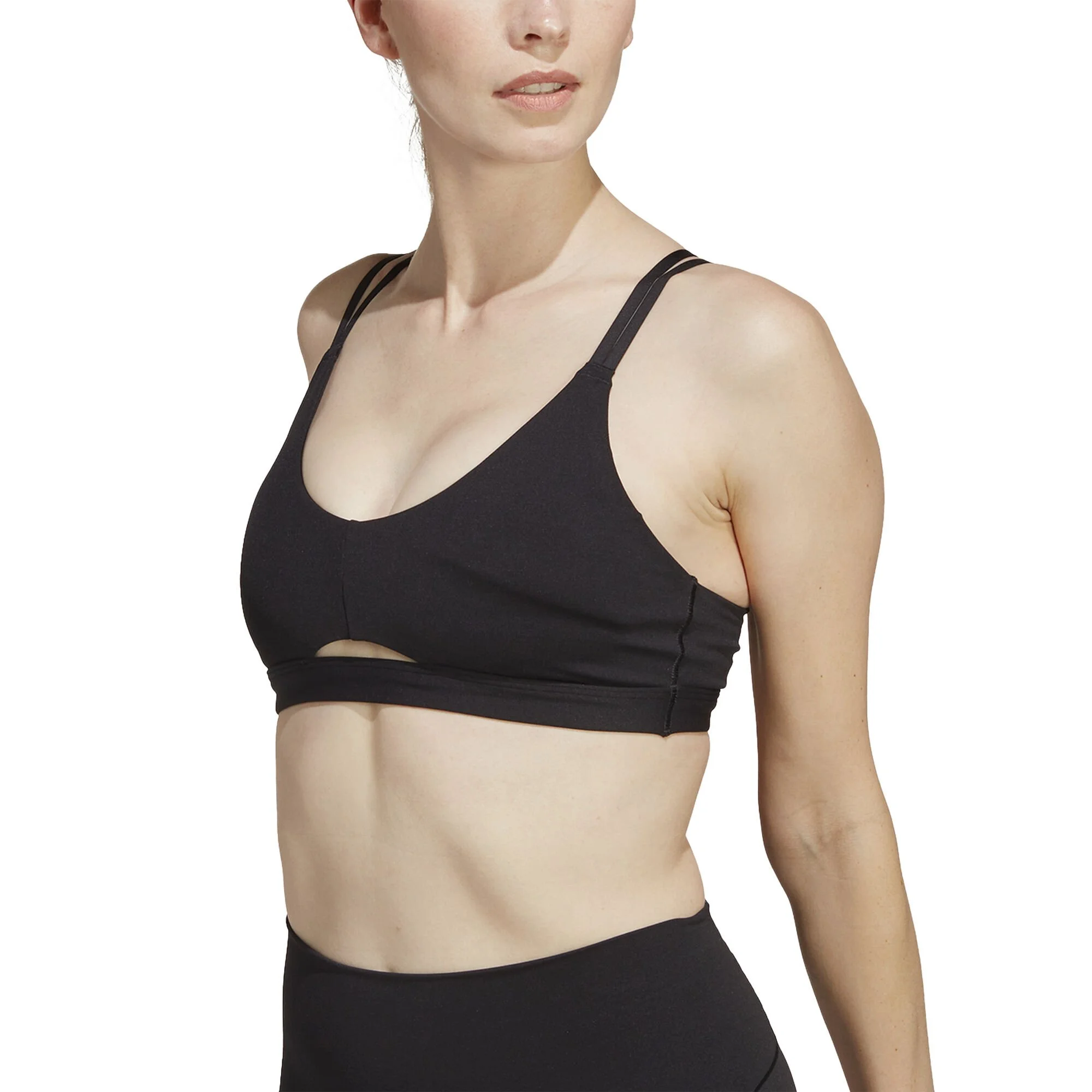 ADIDAS YO Long Studio Low-Support Reggiseni Sportivi Donna - Nero 6 ADIDAS YO Long Studio Low-Support Reggiseni Sportivi Donna - Nero - immagine 6