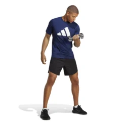 ADIDAS Training Essential Feel Ready Logo Maglietta Uomini - Blu Scuro, Bianco 9 ADIDAS Training Essential Feel Ready Logo Maglietta Uomini - Blu Scuro, Bianco -Negozio di articoli sportivi da tennis 18531000 15