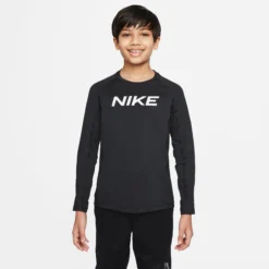 Nike Dri-Fit Pro Manica Lunga Ragazzi - Nero, Bianco -Negozio di articoli sportivi da tennis 55643000 10