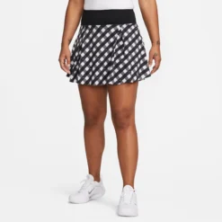 Nike Dri-Fit Club Regular Printed Gonna Donna - Nero, Bianco -Negozio di articoli sportivi da tennis 56639000 15