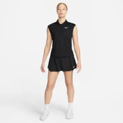 Nike Dri-Fit Club Short Gonna Donna - Nero -Negozio di articoli sportivi da tennis 56645000 16