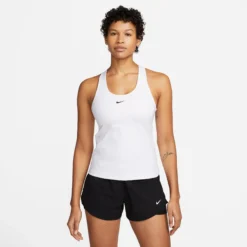 Nike Dri-Fit Swoosh Bra Canottiera Donna - Bianco -Negozio di articoli sportivi da tennis 56698000 13
