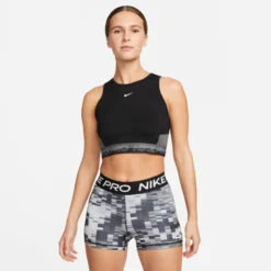 Nike Dri-Fit Performance Cropped Canottiera Donna - Nero, Grigio -Negozio di articoli sportivi da tennis 56703000 13