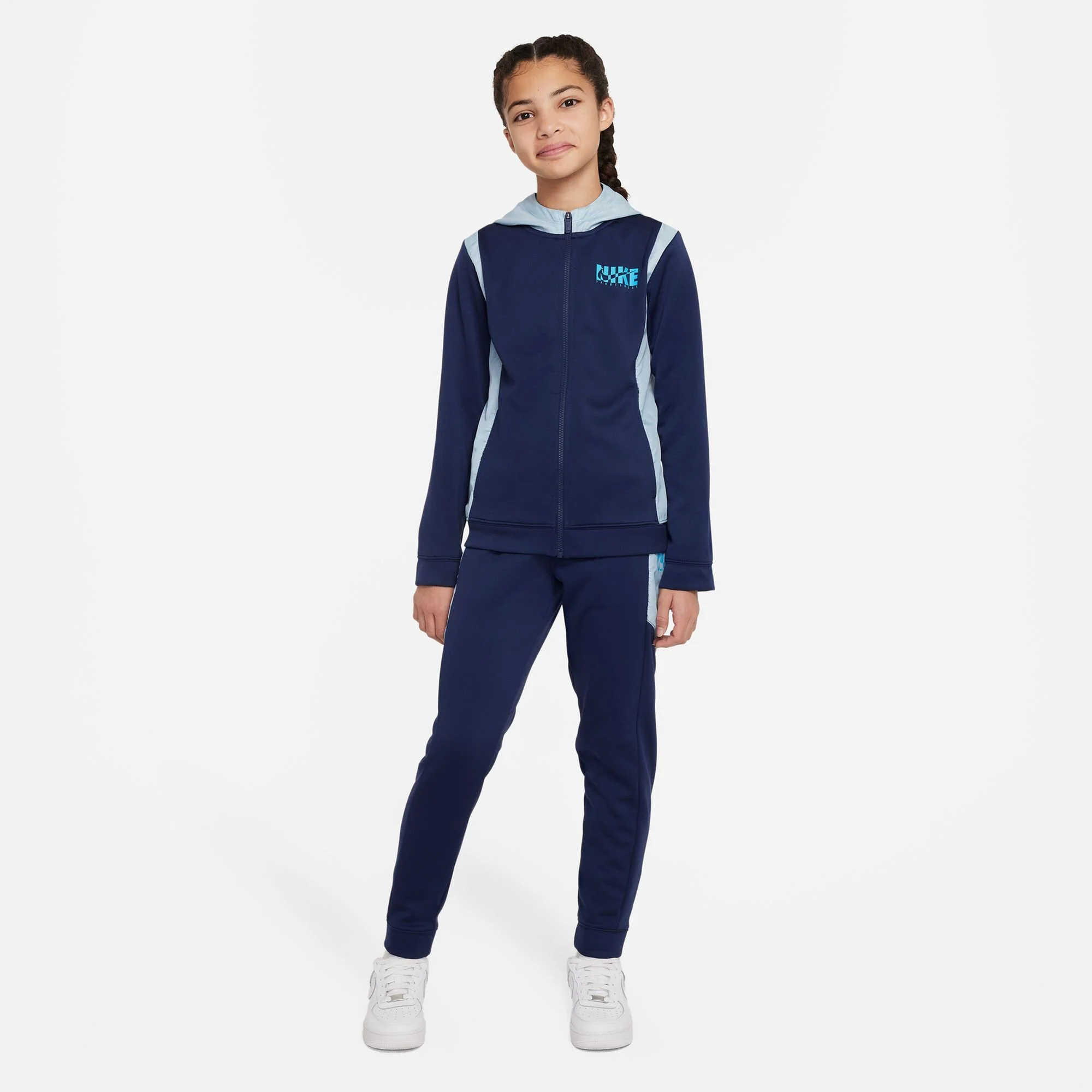 Nike New Sportswear Woven Ovly Tuta Da Allenamento Ragazze - Blu Scuro, Turchese 7 Nike New Sportswear Woven Ovly Tuta Da Allenamento Ragazze - Blu Scuro, Turchese - immagine 7