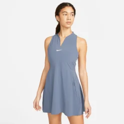 Nike Dri-Fit Advantage Abito Donna - Grigio-blu -Negozio di articoli sportivi da tennis 57052000 13