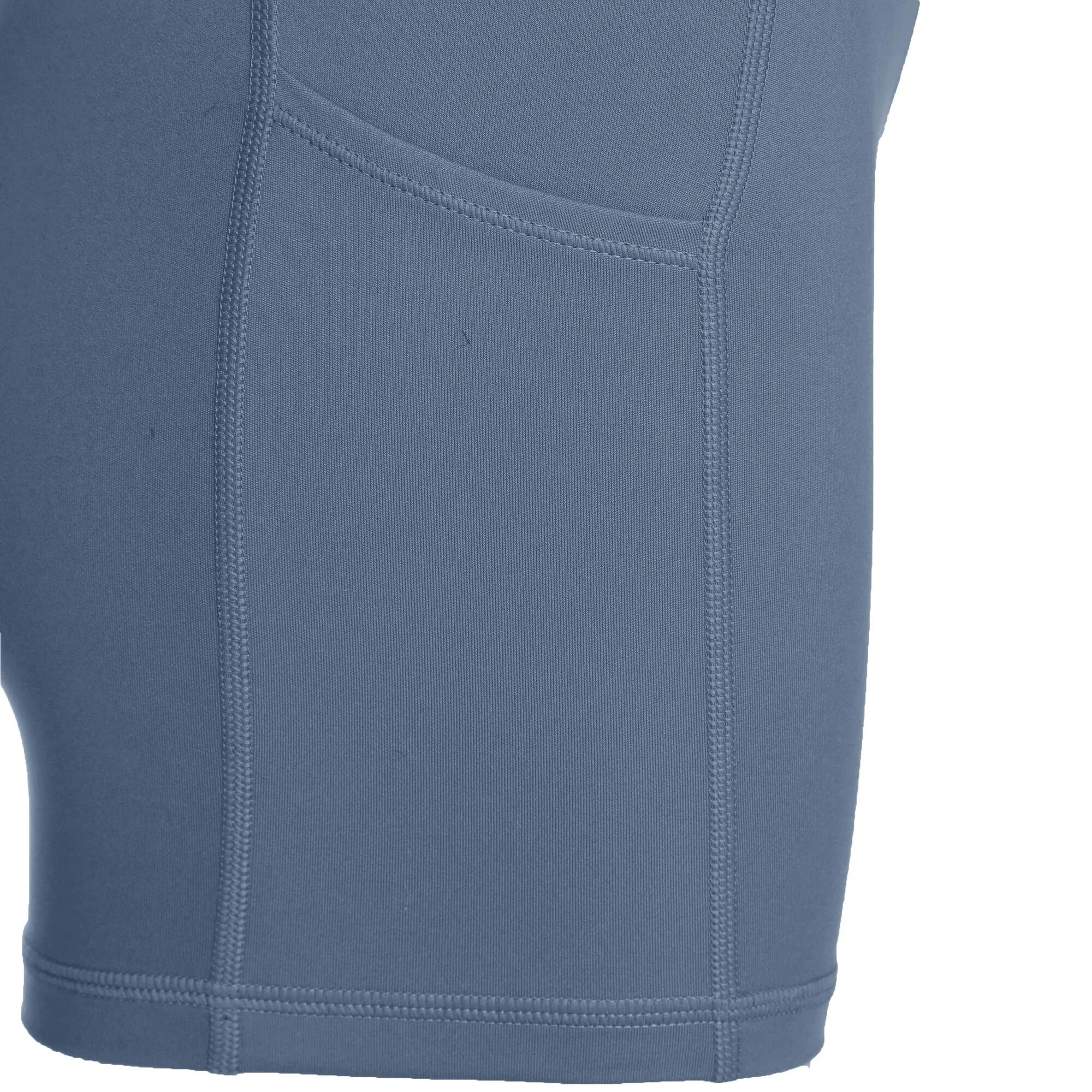 Nike Dri-Fit Heritage 4in Pantaloncino Attillato Donna - Grigio-blu 4 Nike Dri-Fit Heritage 4in Pantaloncino Attillato Donna - Grigio-blu - immagine 4