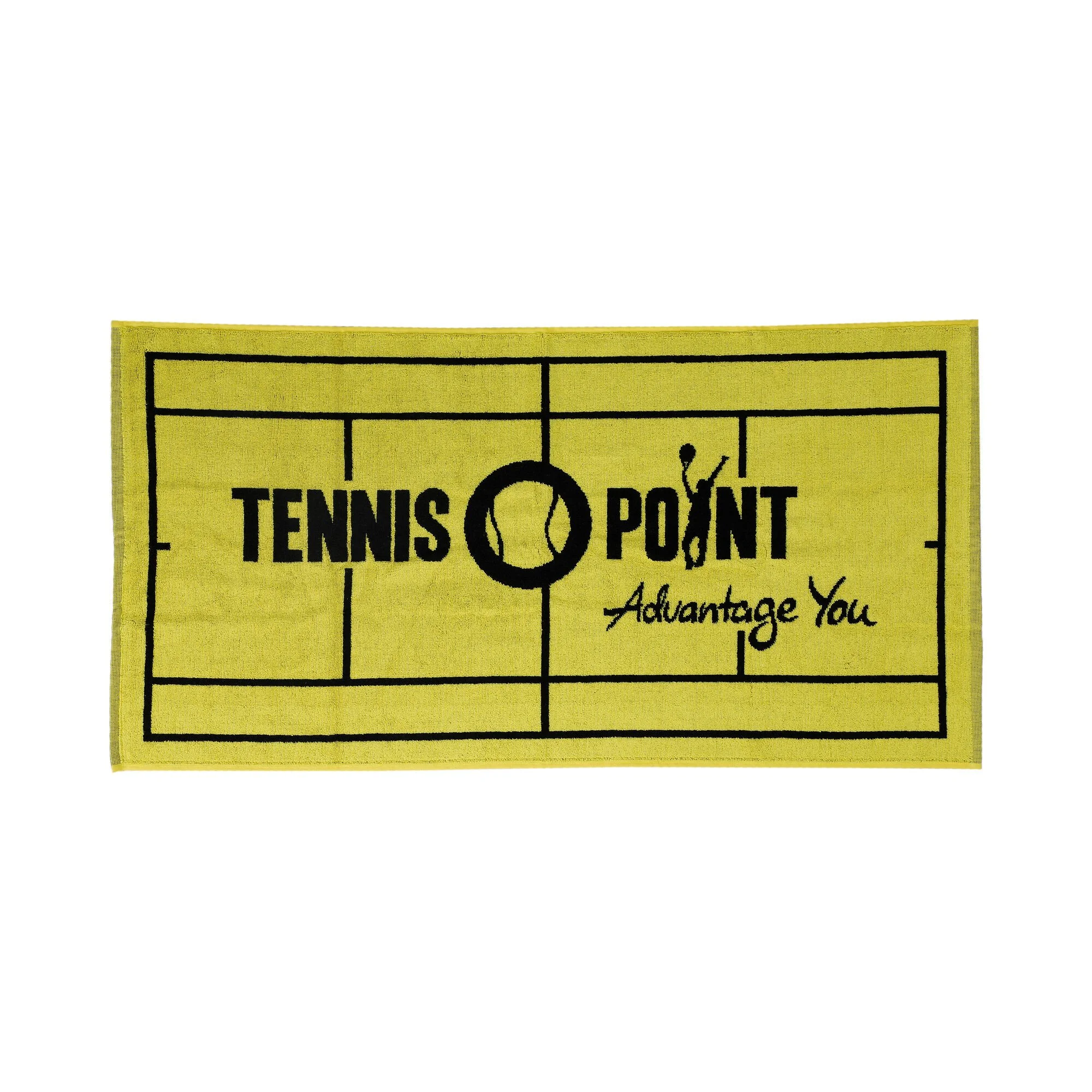 Tennis-Point 50x100 Asciugamano - Giallo, Nero 1 Tennis-Point 50x100 Asciugamano - Giallo, Nero