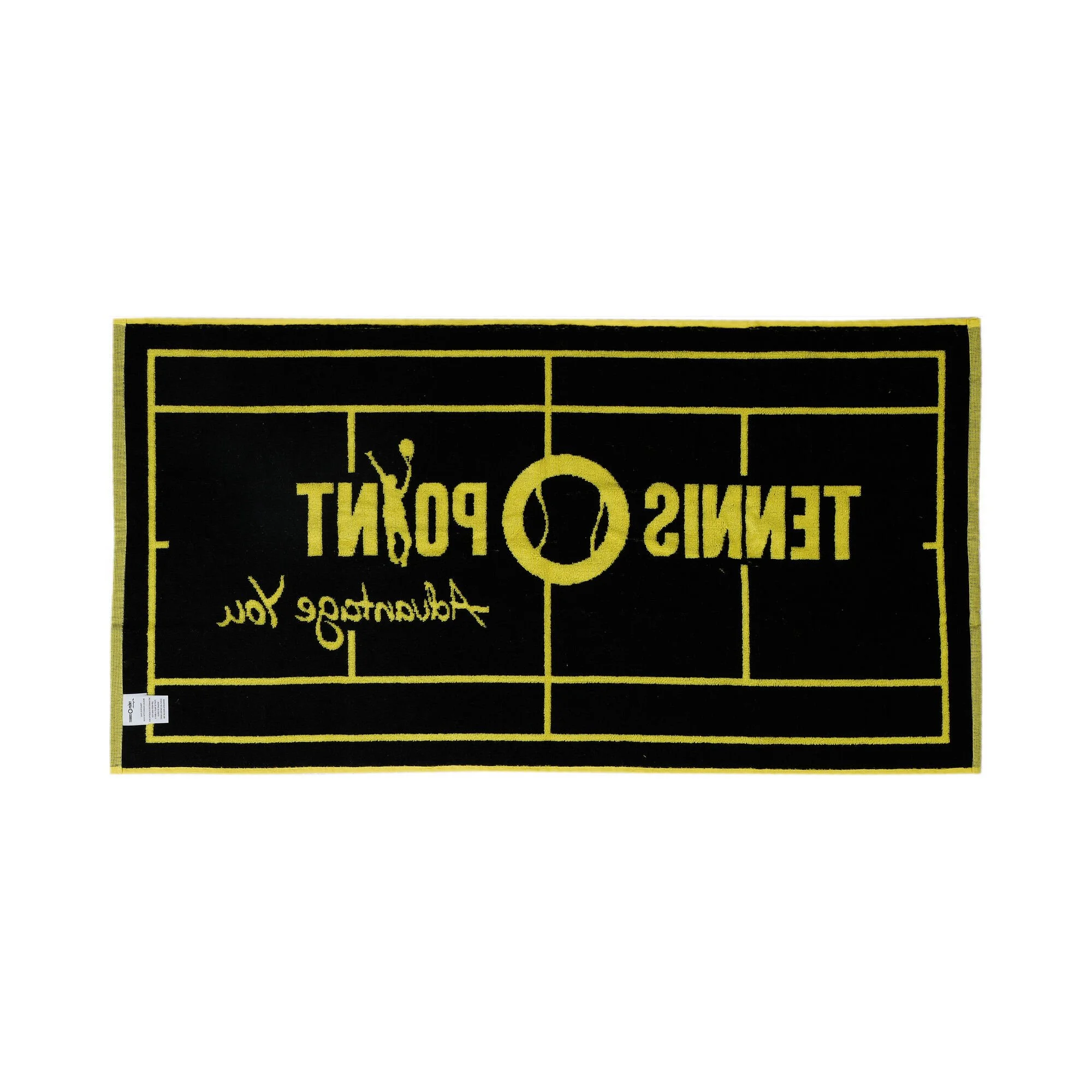 Tennis-Point 50x100 Asciugamano - Giallo, Nero 2 Tennis-Point 50x100 Asciugamano - Giallo, Nero - immagine 2
